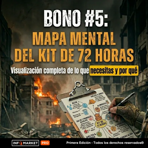 BONO #5: Mapa Mental del Kit de 72 Horas