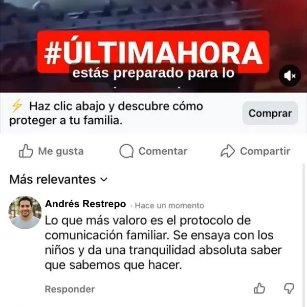 Testimonio Andrés Restrepo — Plan de Contingencia 72h