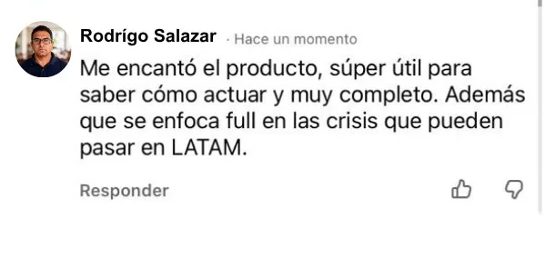 Testimonio Rodrigo Salazar — Plan de Contingencia 72h
